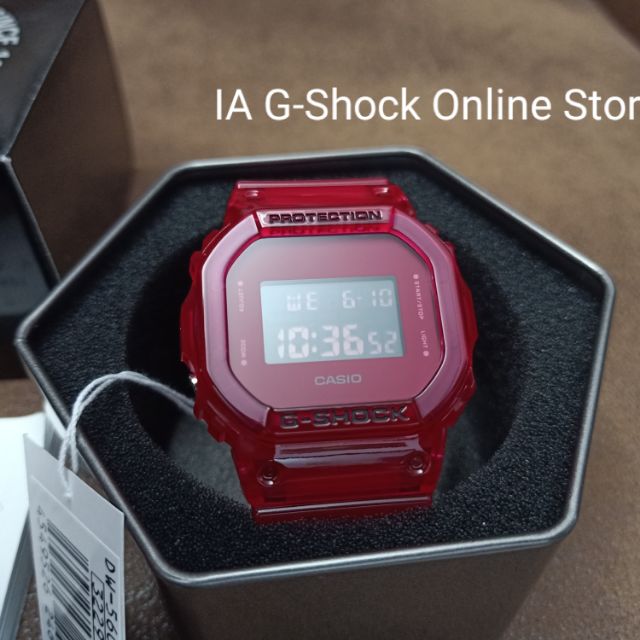 Casio G-Shock DW-5600SB-4 semi-transparent colors red 100