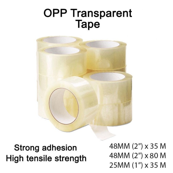 [ 1 PCS ] OPP TAPE CLAER transparent PACKAGING E Commerce Carton Box ...