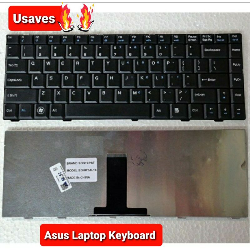 ASUS F80 Laptop Keyboard, F81, F82, F83, X80, X82, X85, X88 Keyboard ...