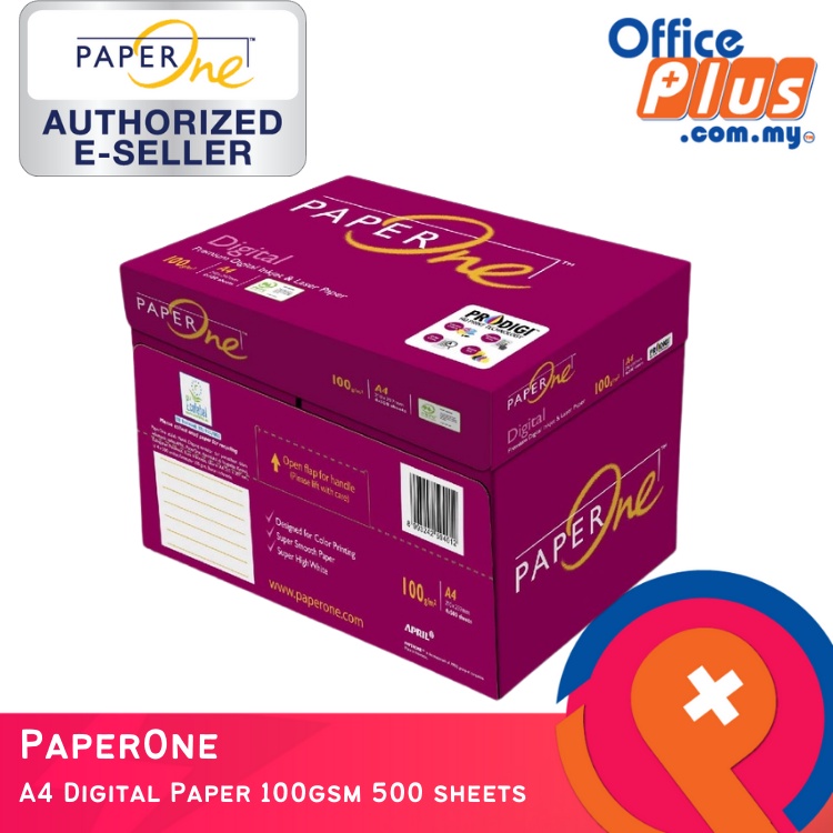 PaperOne A4 Digital Paper 100gsm - 500 sheets (4 Reams) | Shopee Malaysia
