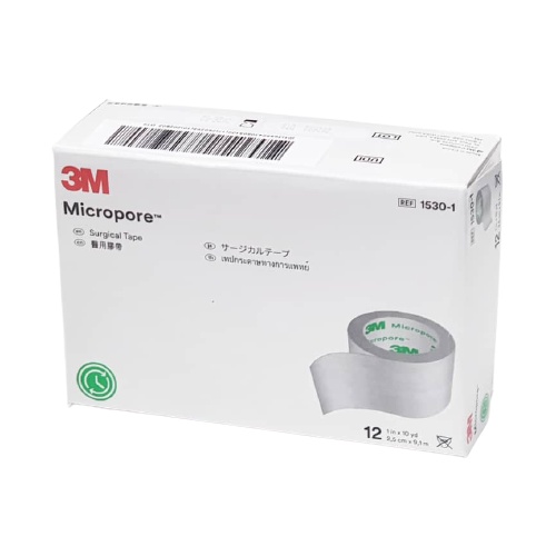 3M MICROPORE Paper Surgical Tape With Dispenser 1x10Yds White Eyelash  Extension -TWO- 1535-1 - A+Elite Medical Products Inc.