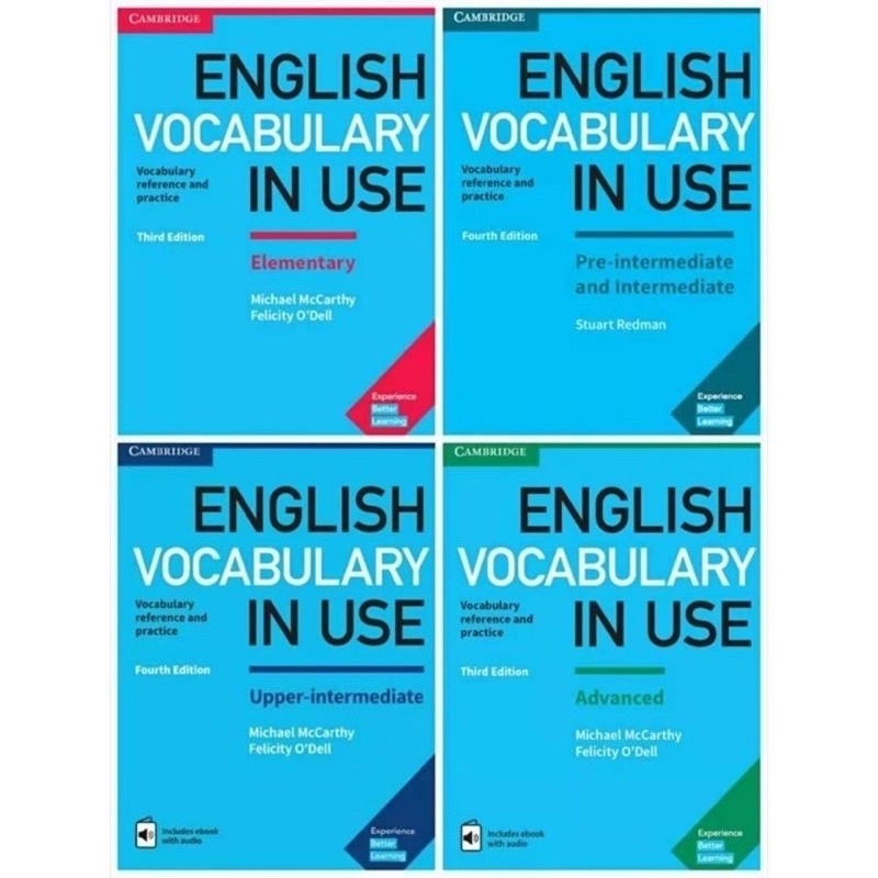 ENGLISH VOCABULARY IN USE SERIES (4 books) | Shopee Malaysia