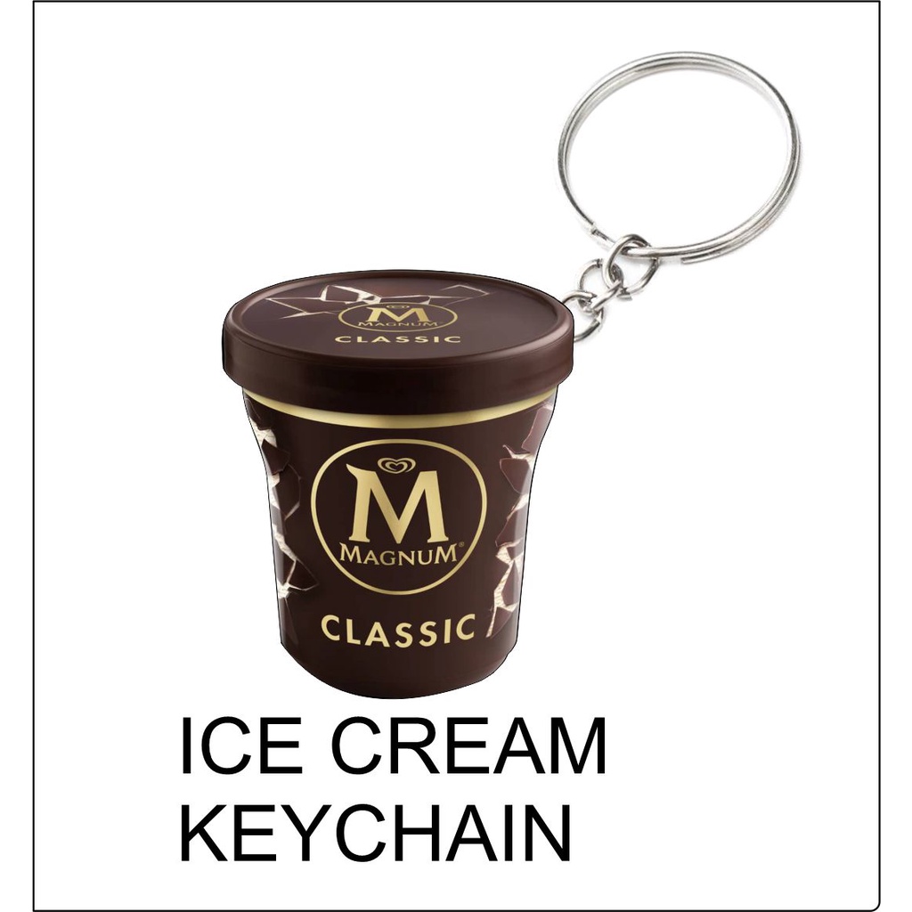 magnum classic ice cream keychain 2d | Shopee Malaysia