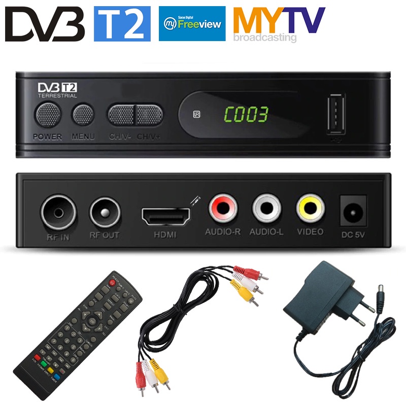 Decodificador + Antena UHF] DVBT2 DVB T2 MYTV Myfreeview MY TV Dekoder PVR