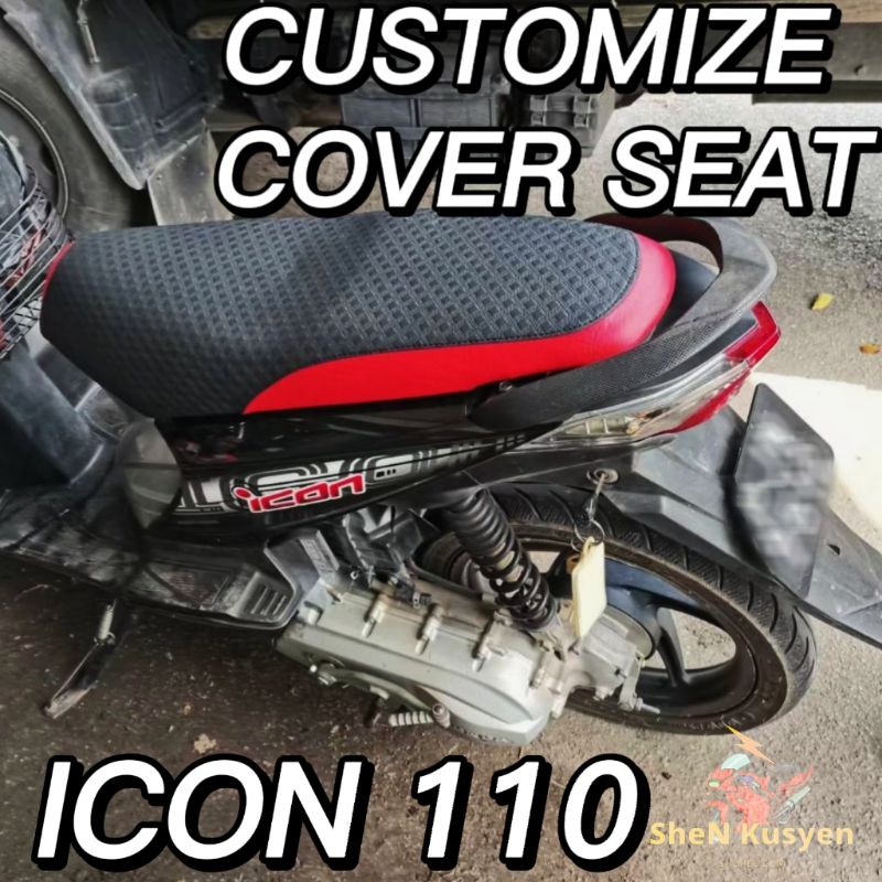 COVER SEAT HONDA ICON 110 SARUNG KUSYEN ICON MURAH TEBAL HONDA ICON ...
