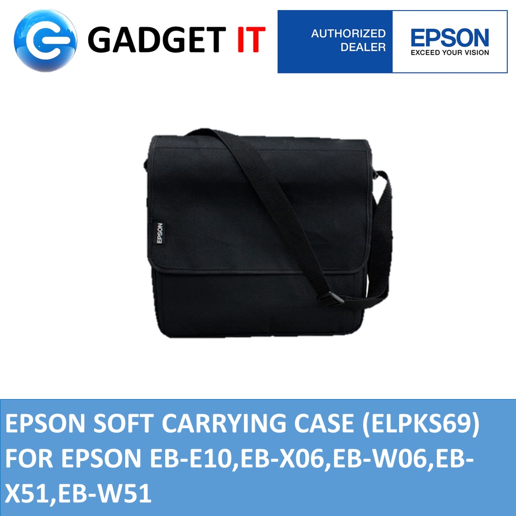 EPSON PROJECTOR SOFT CARRYING CASE (ELPKS69) FOR EPSON EBE10,EBX06,EBW06,EBX51,EBW51