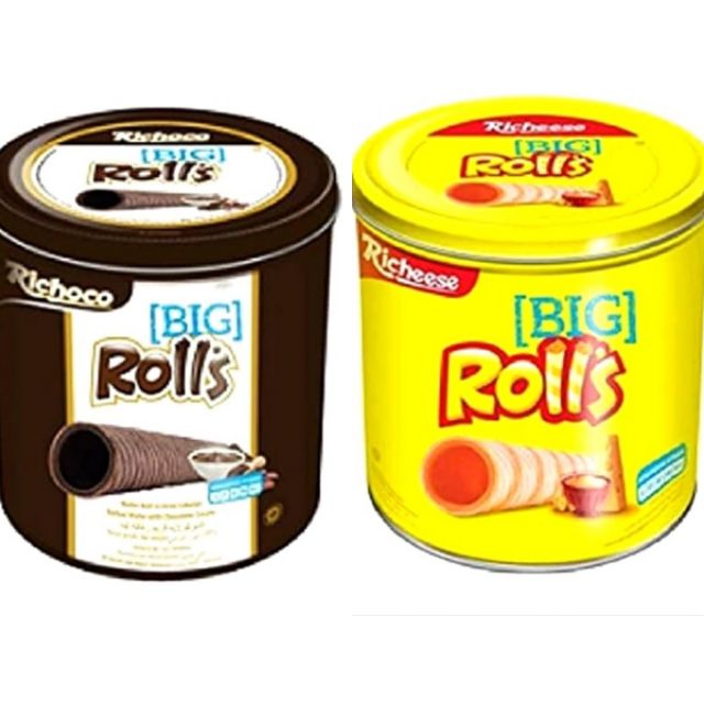 AllAboutSnacks | Richeese Big Rolls Cheese Egg Roll Wafer 330g | Shopee ...
