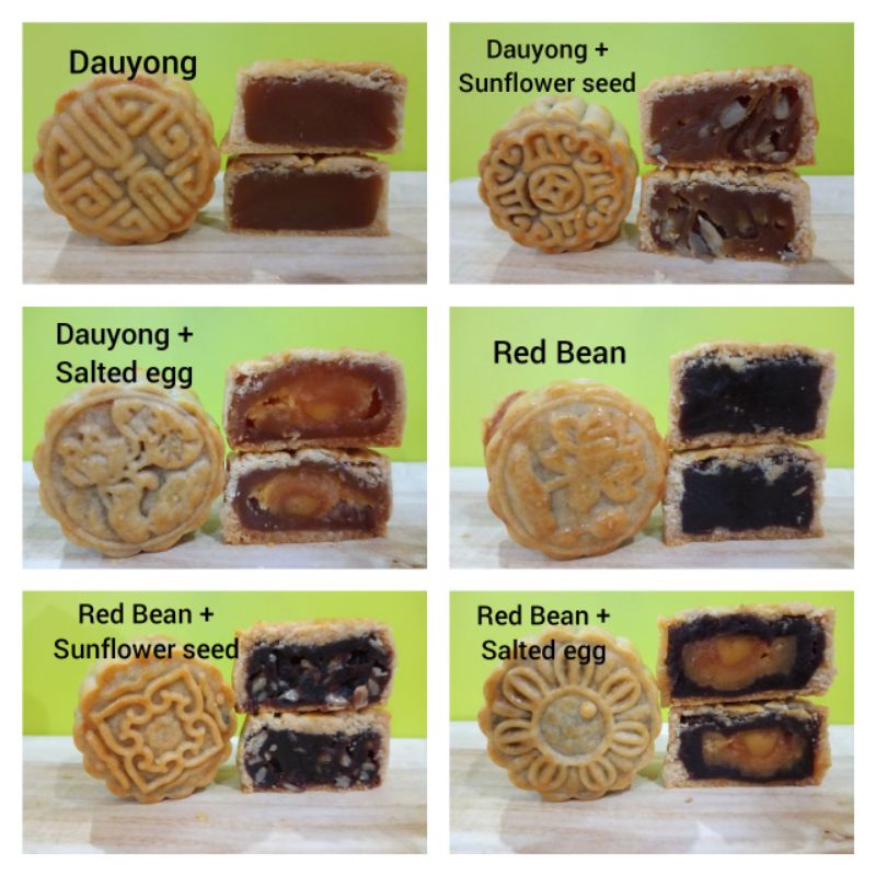 Halal Mooncake By Atira MINIMUM 4 BIJI (INTI BANYAK) | Shopee Malaysia