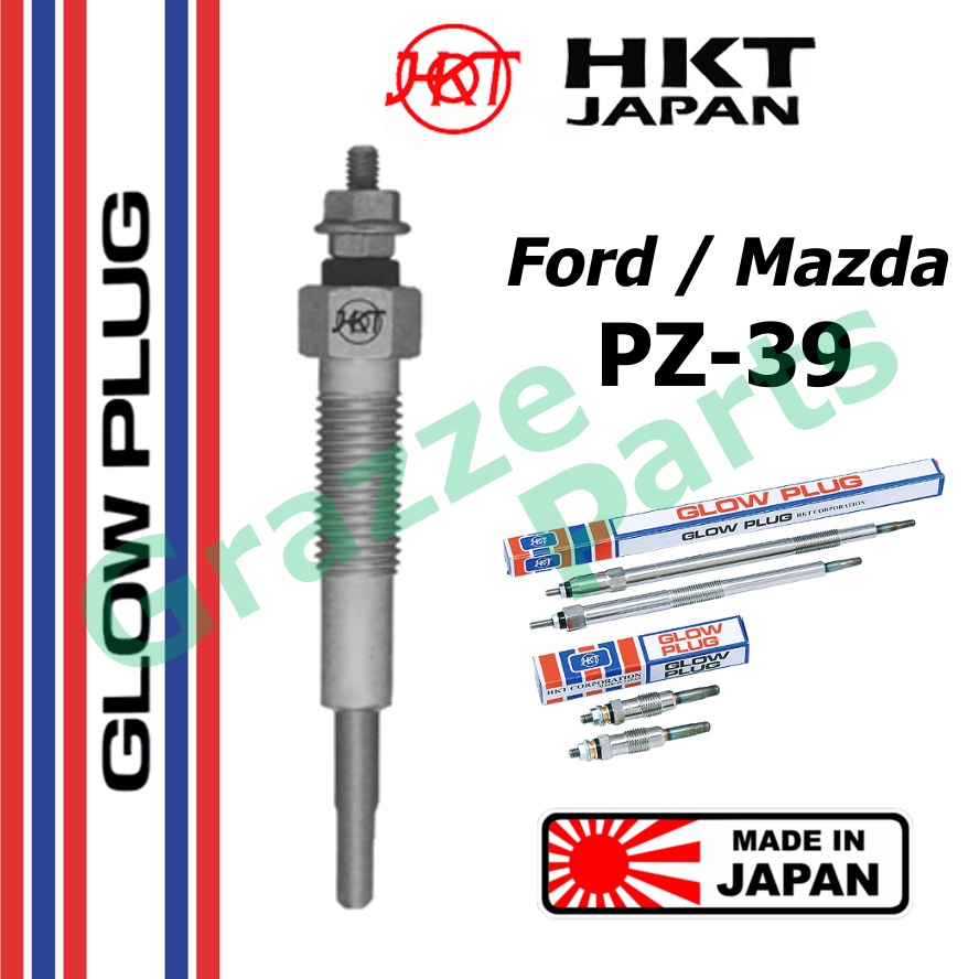 HKT 100 Made In Japan Heater Glow Plug PZ39 / WL0318601 Ford Ranger