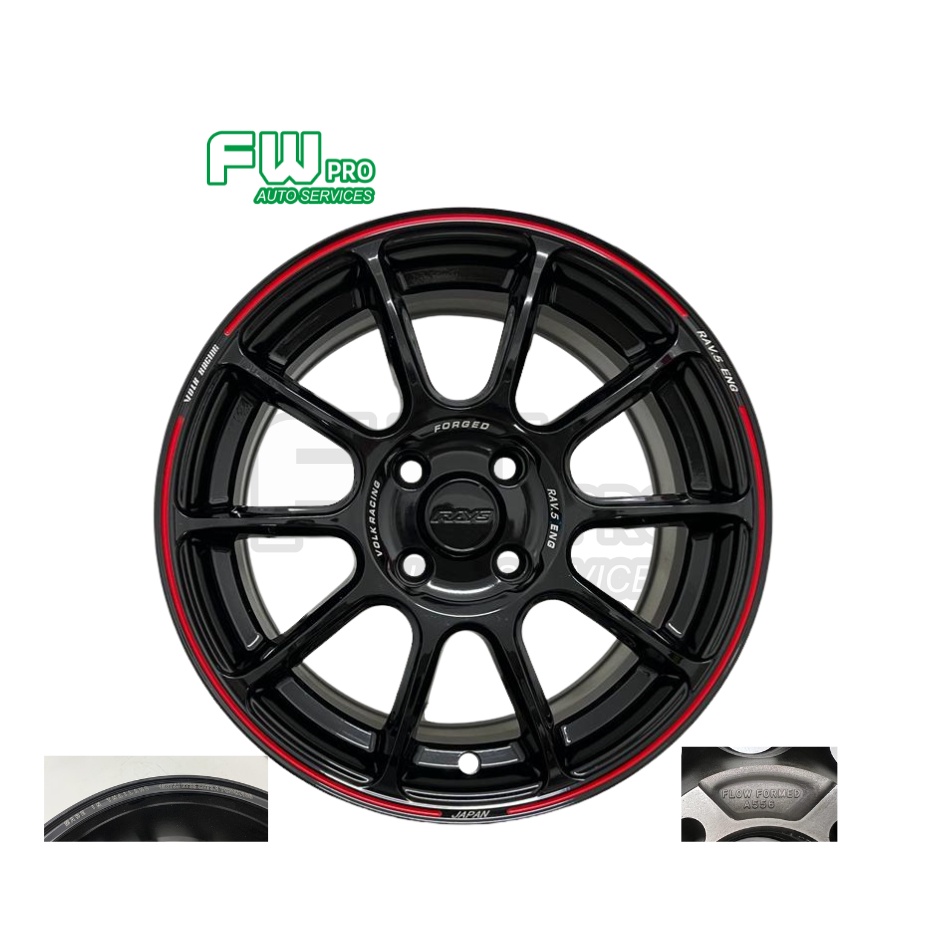 New Sport Rim Rays ZE40 15 inch 7jj 4x100 One Set 4pcs Shopee Malaysia