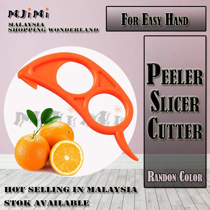 MJIMI Practical Lemon Peeler Slicer Cutter Plastic Clever Open Peel