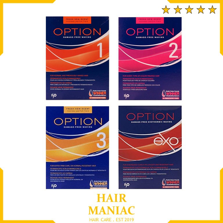 ISO OPTION Perm Lotion (Perming Lotion + Neutralizer + Equalizing Pre