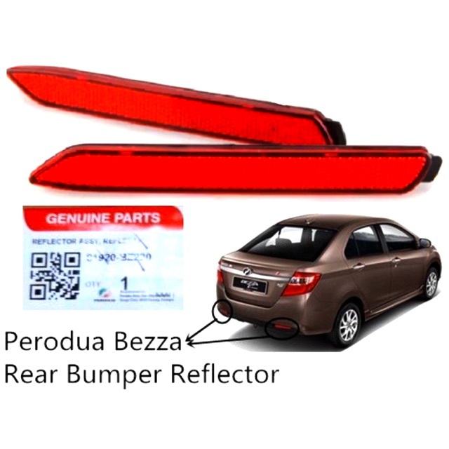 Perodua BEZZA - ‘ORIGINAL’ REFLECTOR (NEW) REAR BUMPER | Shopee Malaysia