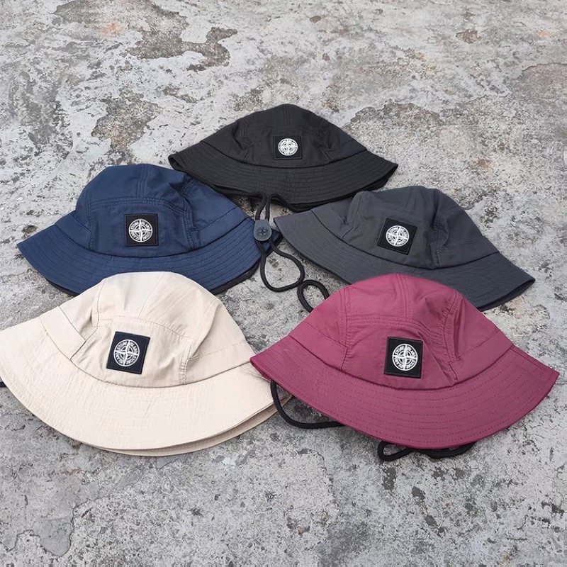 Readystock Stone Island Bucket Hat Supreme Cap Waterproof Durable
