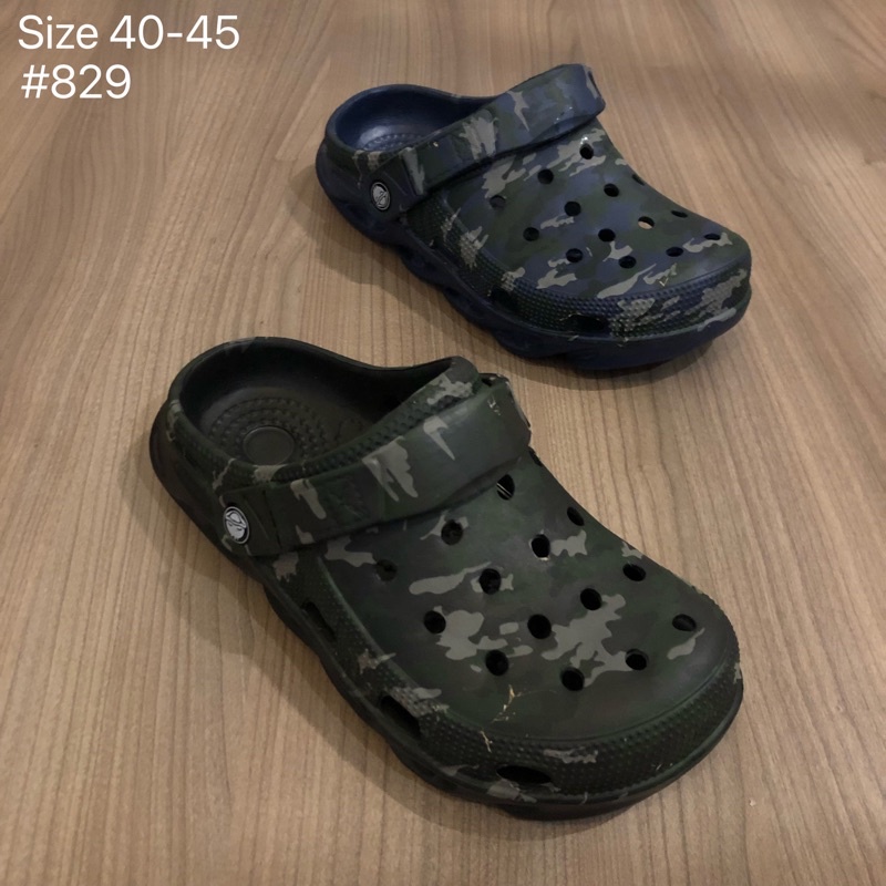 Kasut Sandal Crocs Lelaki Sarung Getah Kalis Air Fesyen Kasual Men