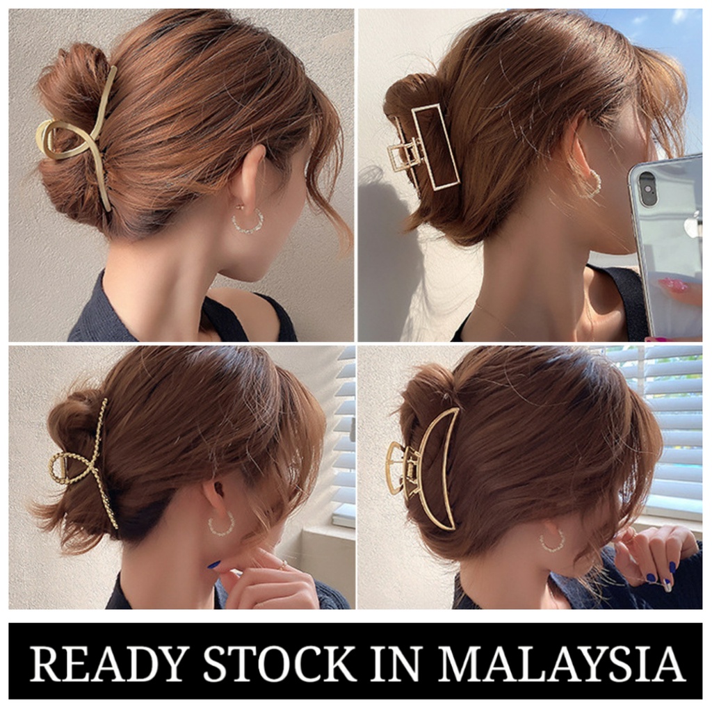 Korean Style L Size Big Hair Claw Hair Accessories Shark Claws Metal ...