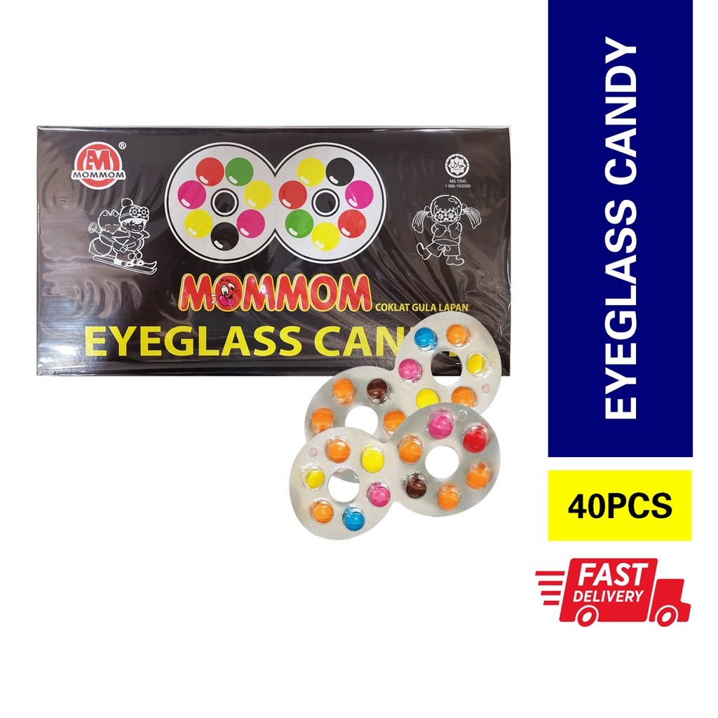 [40'S] MOMMOM Eyeglass With Chocolate Candy Coklat Gula Lapan 眼镜造型巧克力糖