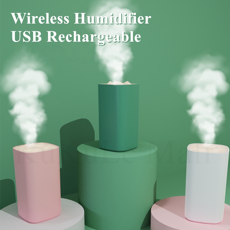 HOT 350ML Wireless Humidifier Rechargeable Ultrasound Air Diffuser ...