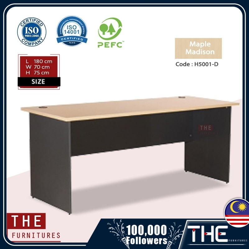 THE Multi Sizes Office Table Writing Table Computer Desk Maple Madison ...