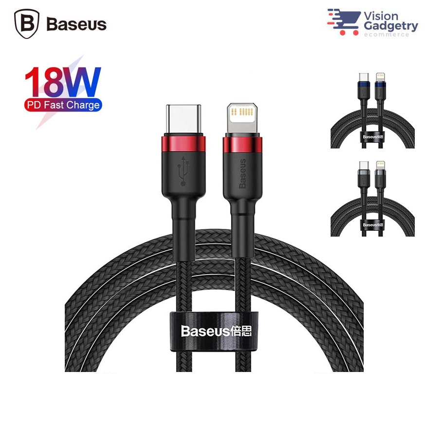 Baseus Cafule Type C To Lightning PD USB Cable IPhone 18W USB Data Sync ...