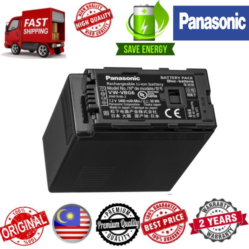 PANASONIC VWVBG6 100Original Battery PENASONIC 1 Year Warranty
