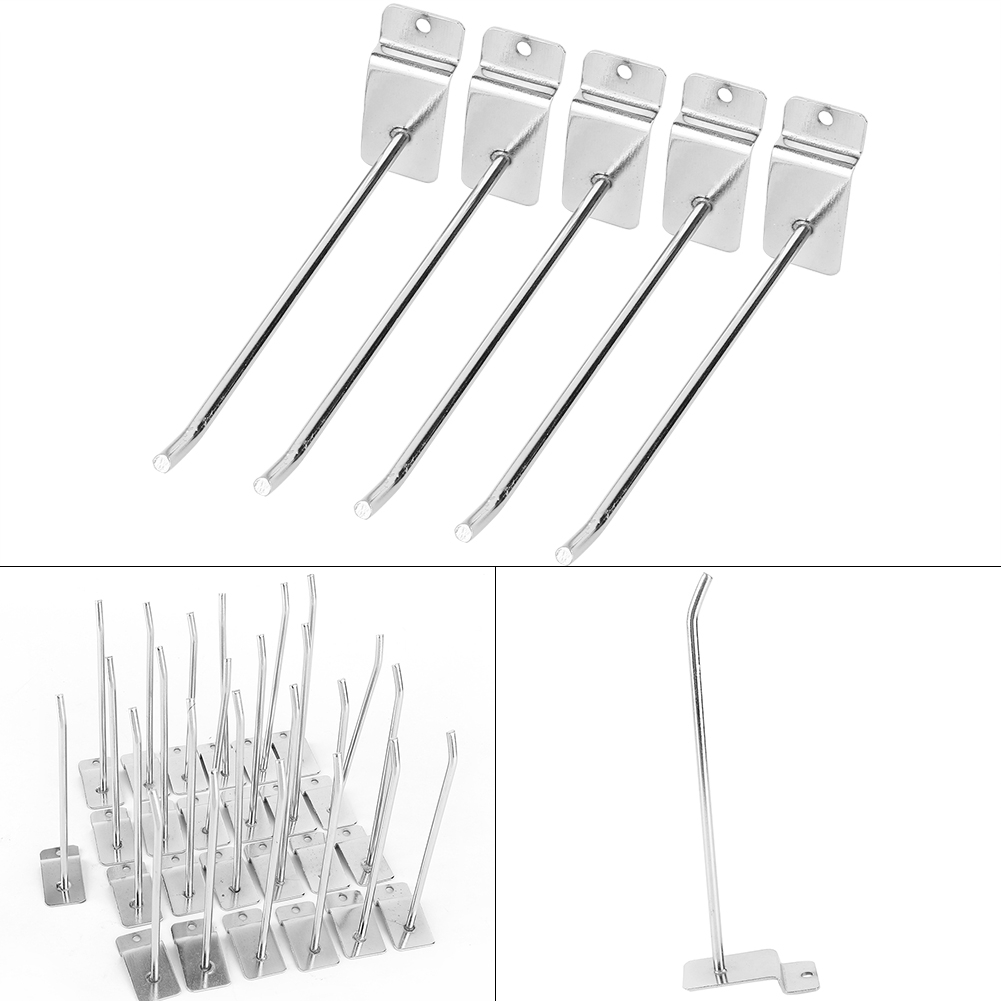 25pcs Slat Wall Panel Hook Carrier Shop Shelf | Shopee Malaysia