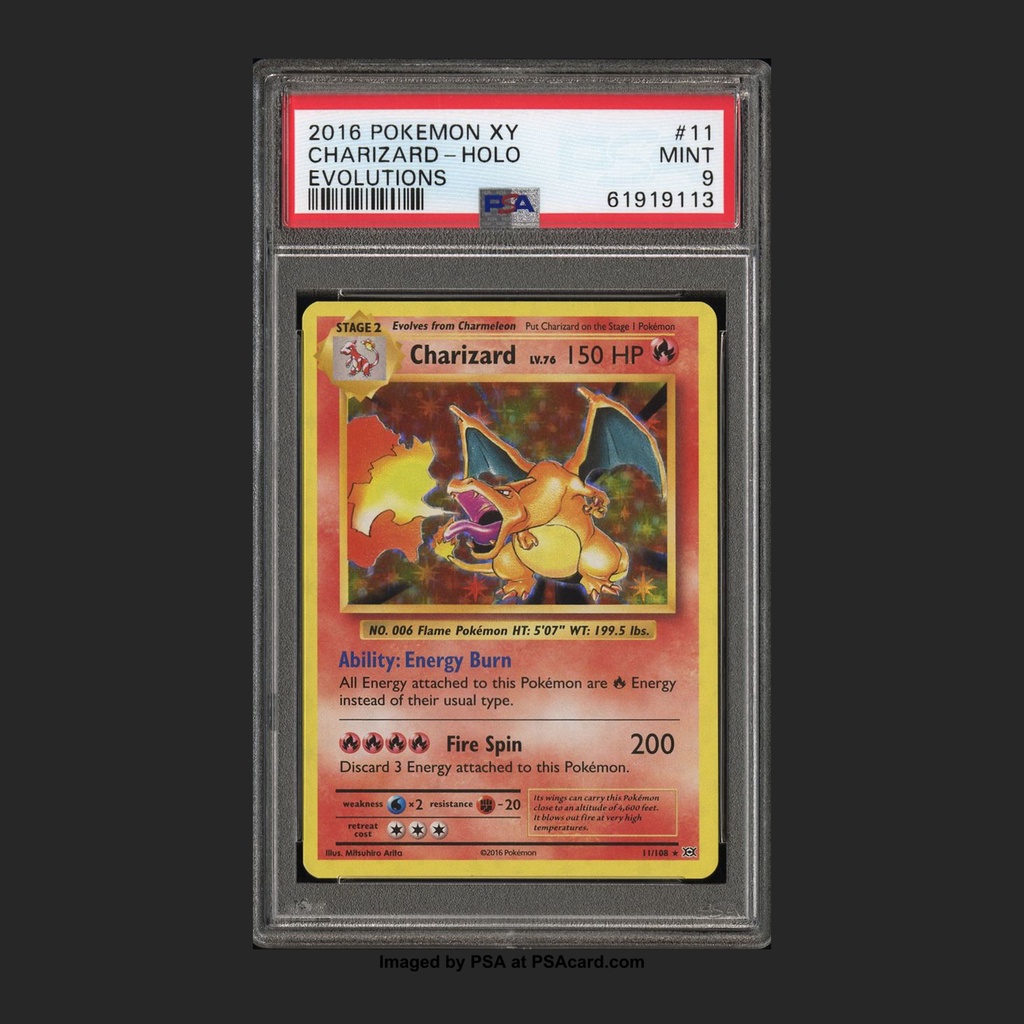 2016/2020 Pokemon Charizard 11/108 Holo XY Evolutions/VMAX - PSA 9 BGS 8.5  | Shopee Malaysia