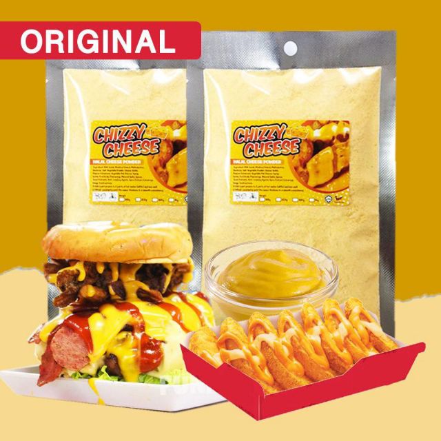 CHEESE POWDER (100g) ORIGINAL OR SPICY NACHO WEDGES CHIZZY Shopee
