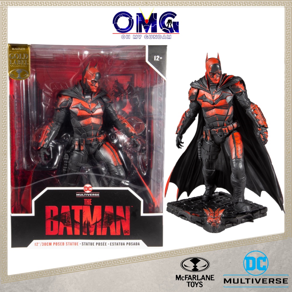 DC Multiverse Mcfarlane The Batman 12" Figure The Batman Posed Statue ...