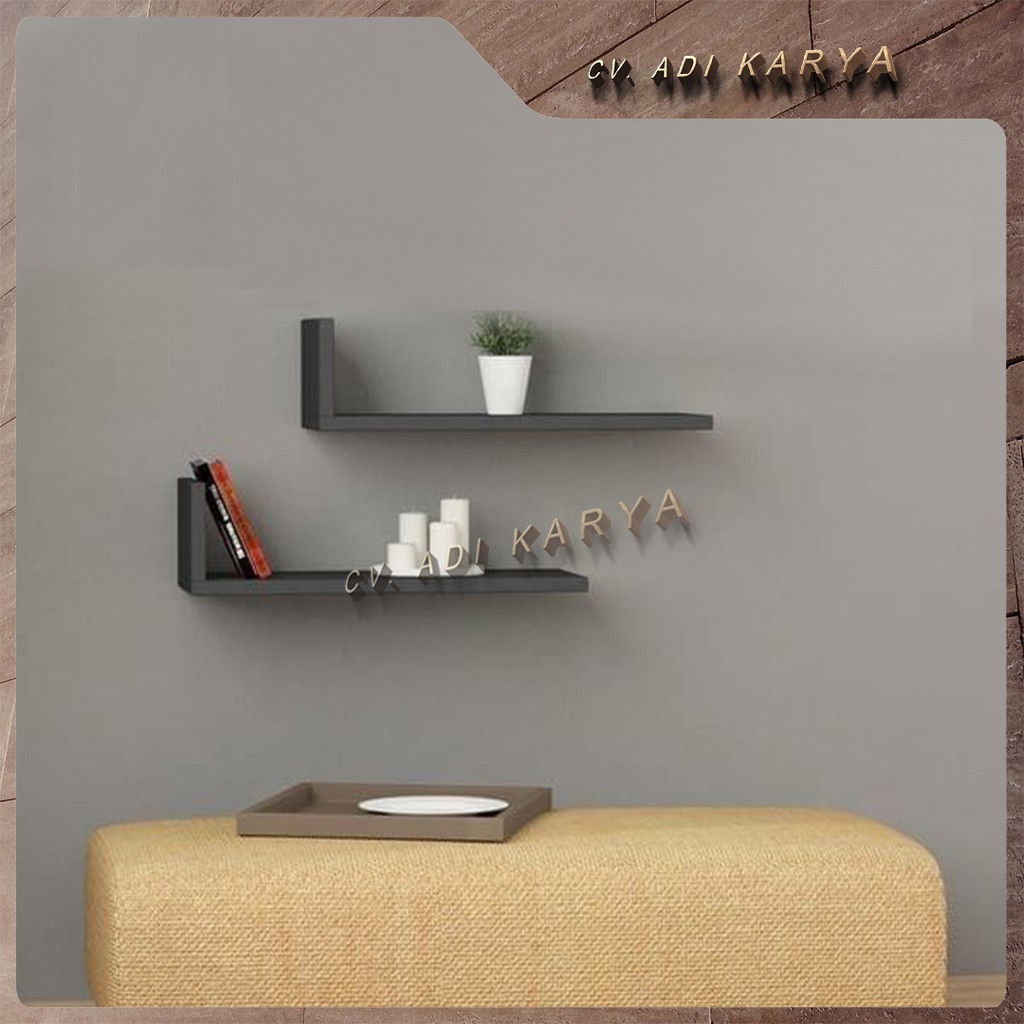Picture of KAYU Minimalist Wall Shelf Multipurpose Wall Shelf Corner Paste Corner ...