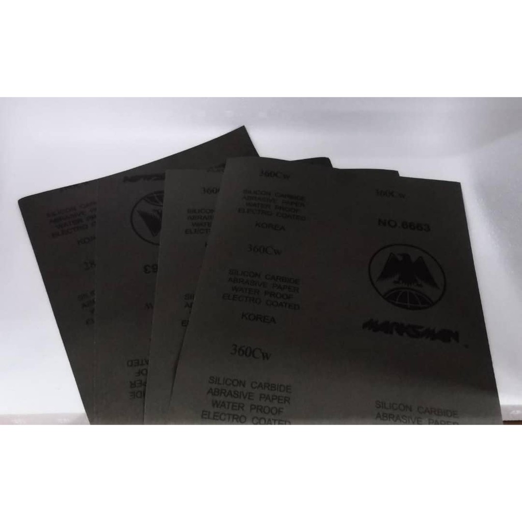 Abrasive Paper Waterproof Electro Coated Sand Paper Buatan Korea 80,100,120,360,400 korea