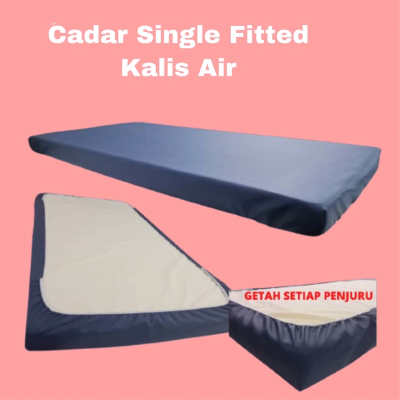 CADAR TILAM SINGLE PVC Tilam 4inci FITTED KALIS AIR Black/Dark Blue ...