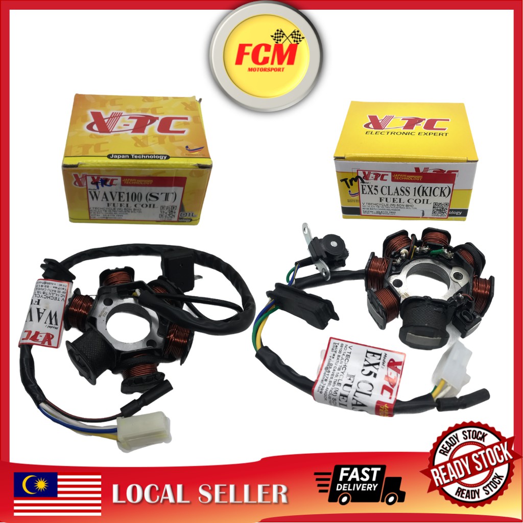 EX5 Dream/ Wave 100/Ex5 Class 1 (Kick & Starter) Fuel Coil/ Starter