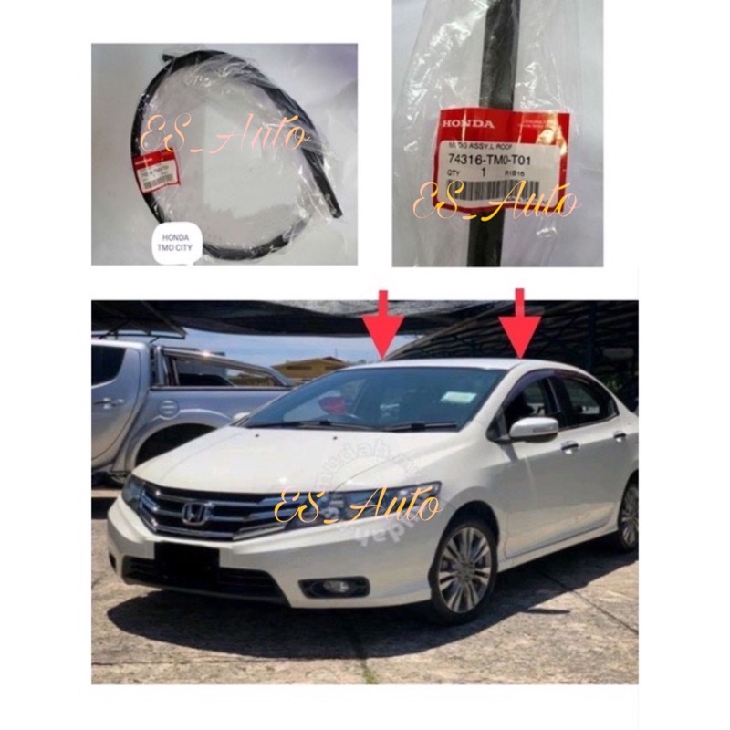 *ORIGINAL HONDA TMO CITY 20092012 ROOF MOULDING RUBBER LH/ RH GETAH