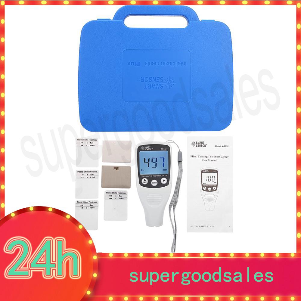 SMART SENSOR AR932 Digital Coating Thickness Gauge Car Paint Meter 0