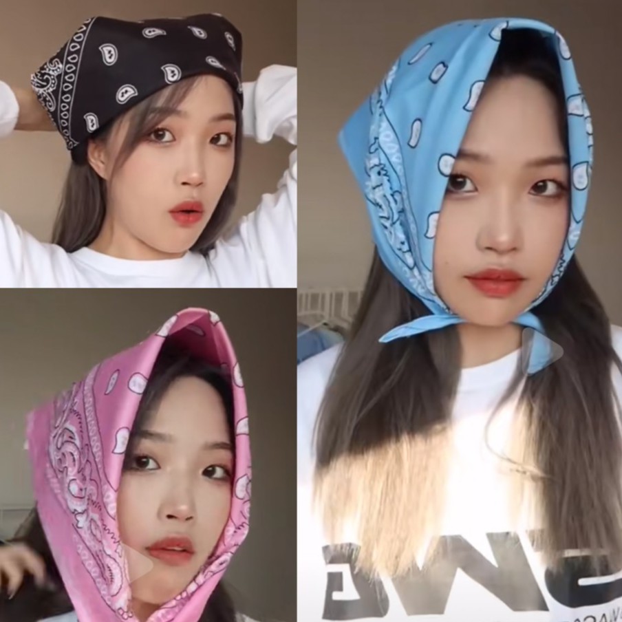 100% Cotton Fashion Hip Hop Classic Paisley Bandana Square Scarf 54cm ...