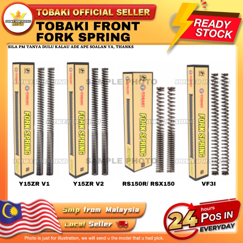 TOBAKI RACING FRONT FORK SPRING EX5/ EX5 DREAM/ LC135 / Y125Z Y15ZR ...