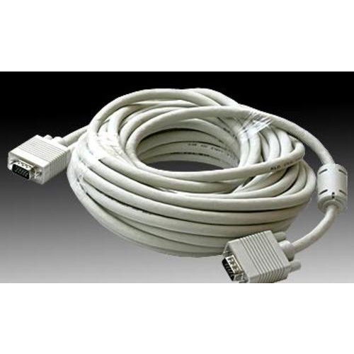 20 Meter VGA Signal Cable (Used For Monitor, TV, Projector) (White