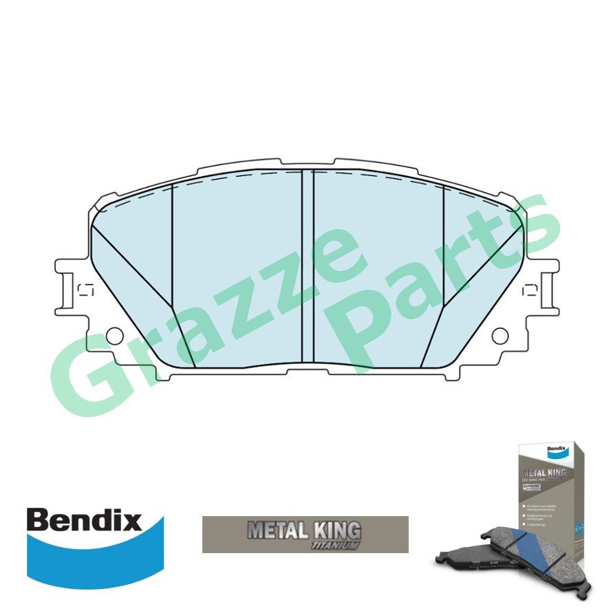 Bendix Metal King Brake Pad Front DB1785 TY Vios NCP93 G TRD Spec Yaris Shopee Malaysia