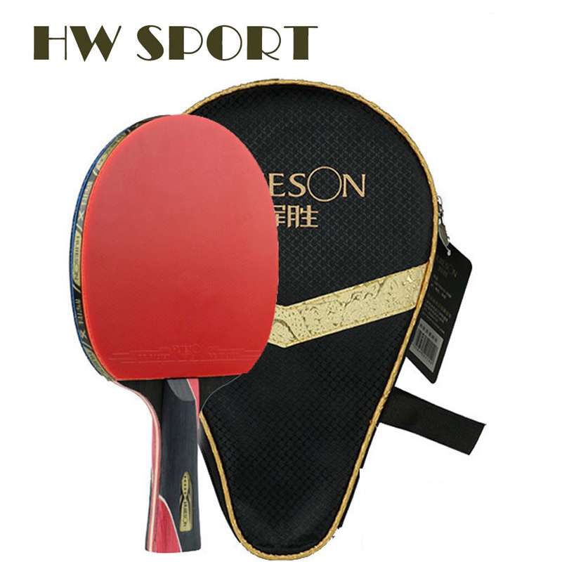 thumbnail image 2 of Huieson 5-Star Carbon Fiber Table Tennis Racket – Double Pimple Ping Pong Paddle 2 of 6