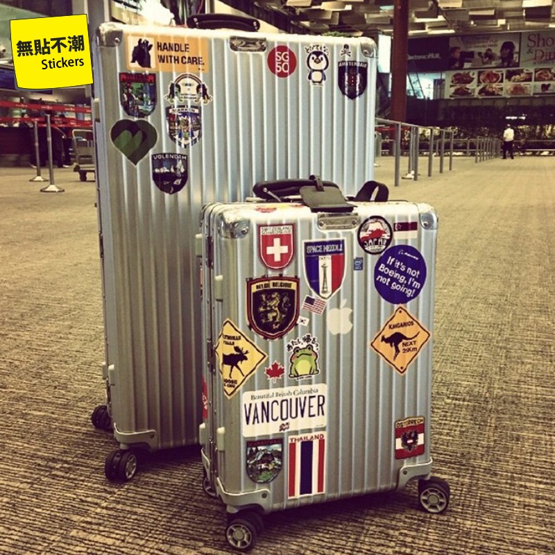 [stickers] 38 pieces/set ri**mo**va suitcase suitcase sticker ...
