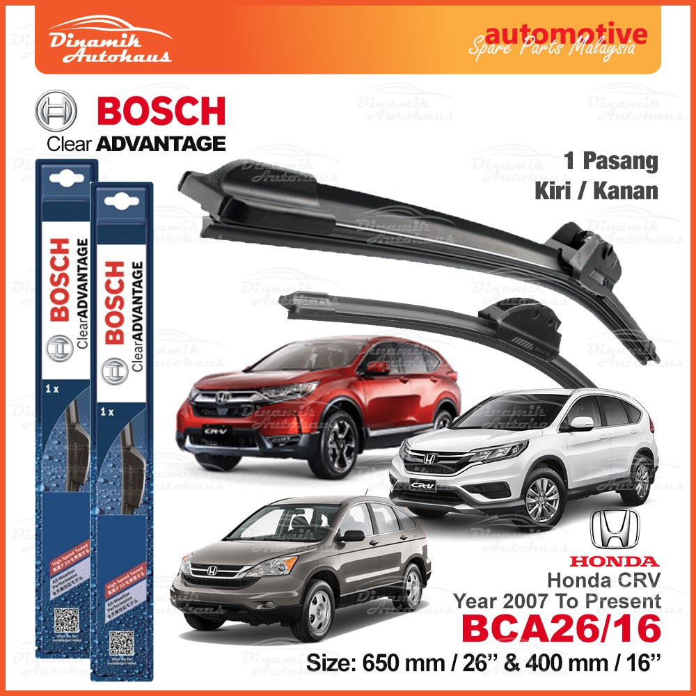 Crv wiper shop blade size