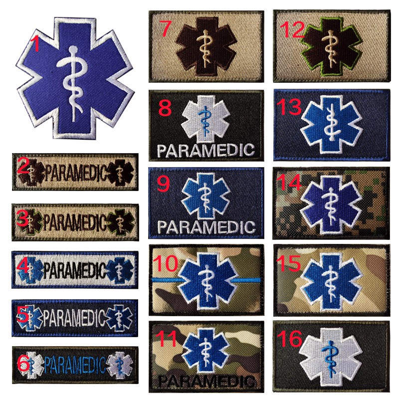 Medic Patch 3D PVC Rubber Paramedic Medical PATCH EMS EMT MED