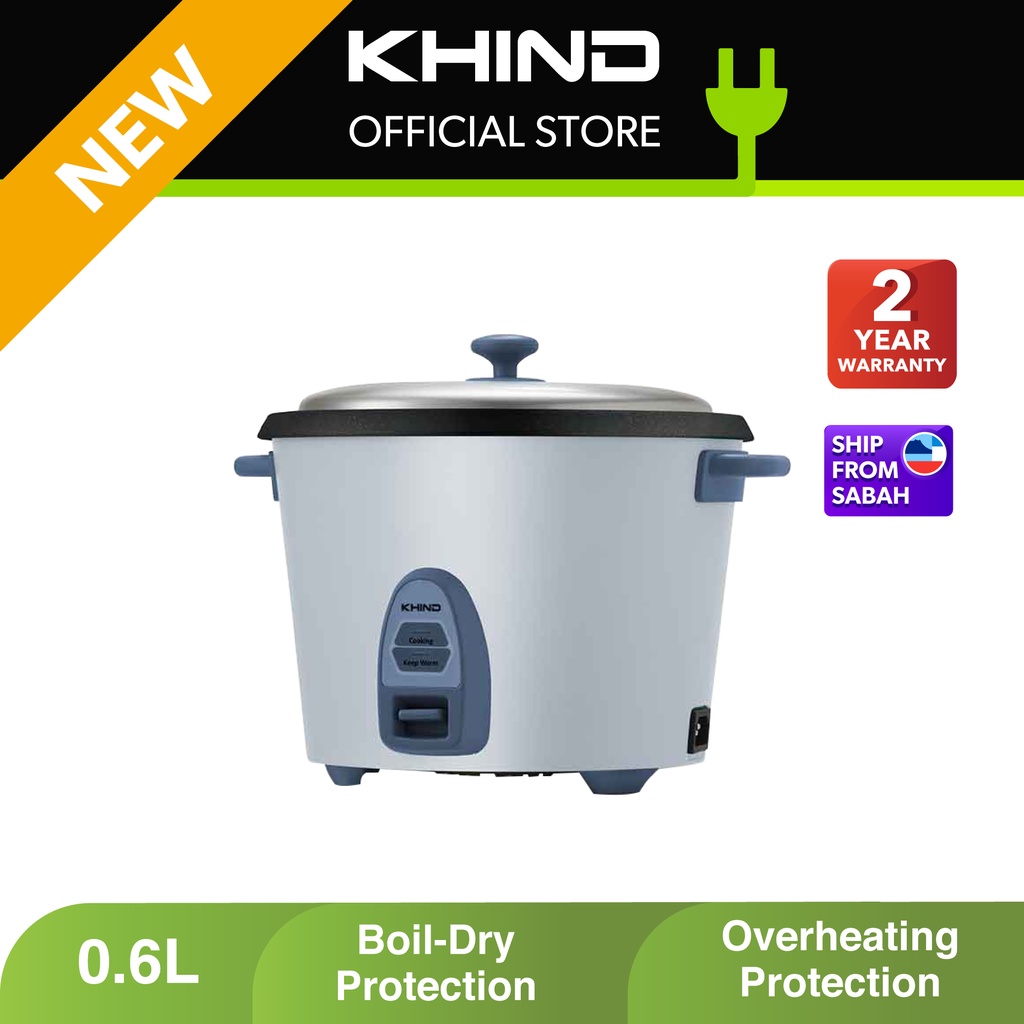Khind Electric Rice Cooker (0.6L) RC806N Shopee Malaysia