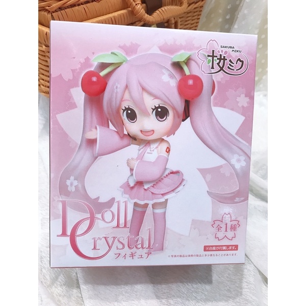 -original- Taito Hatsune Miku Sakura Miku Figure -doll Crystal 