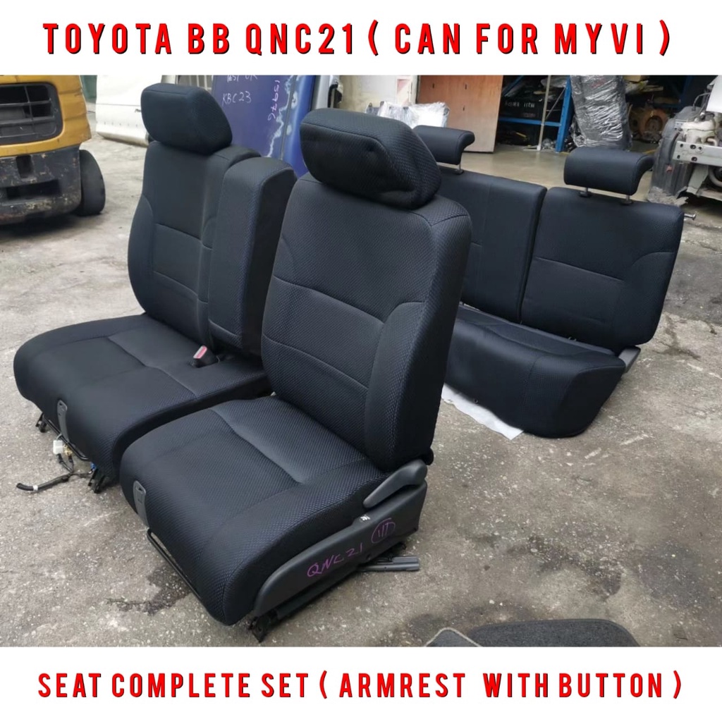 Toyota BB / B.B Seat Complete Set ( Can Modified For Perodua Myvi ) Car ...