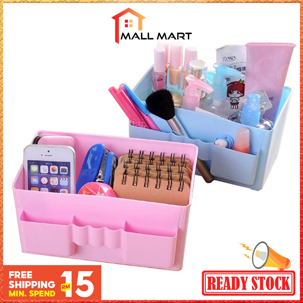 MallMart MC065 Simple and Practical Cosmetic and Table Organizer(Pink