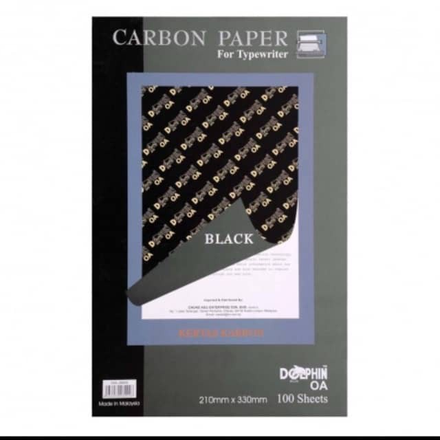 Carbon Paper 210mm X 330mm (10 Sheet)   (100 Sheets  Box ) 