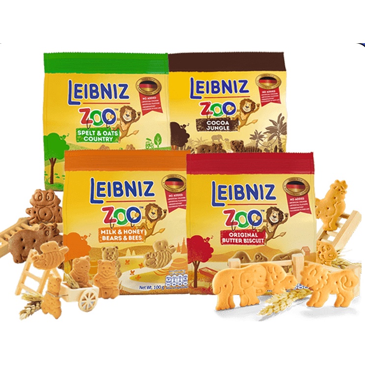 Leibniz Zoo Animal Shape Biscuit (Zoo Original Butter Biscuit /Milk