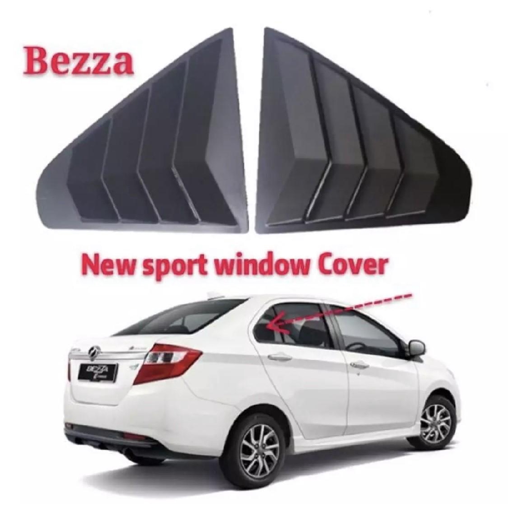 Perodua Bezza Car Rear Window triangle sport Cover New Mustang Style ...